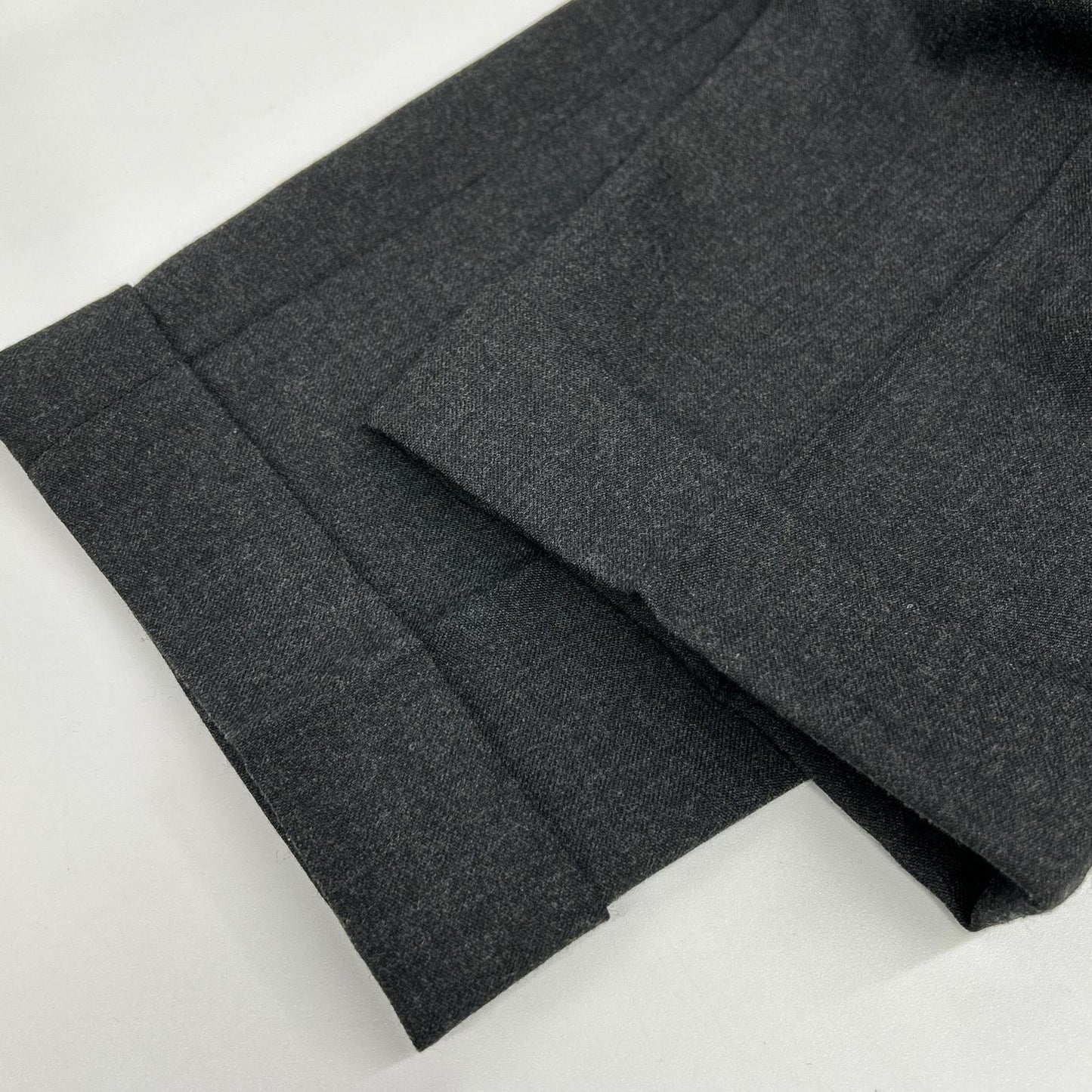 INCOTEX インコテックス チャコール ハイコンフォート SLOWEAR ワンタック ダブル スラックスパンツ ボトムス