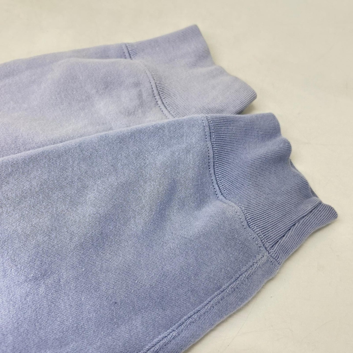 UNUSED US2367 purple SWITCHING CREWNECK SWEATSHIRT fleece-lined sweatshirt