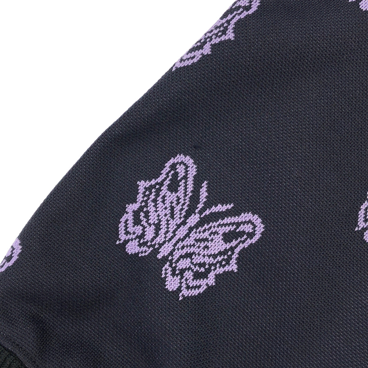 needles ニードルズ 【×Kae Tanaka】QV424 25SS パープル H.D.Track jacket - Poly Jacquard パピヨン 総柄トラックジャケット ジャケット
