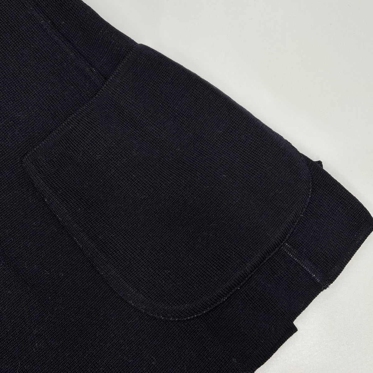 LARDINI ラルディーニ JWLJM56J ブラック ウール100 ブートニエール ミラノリブ ソリッドニットジャケット ジャケット