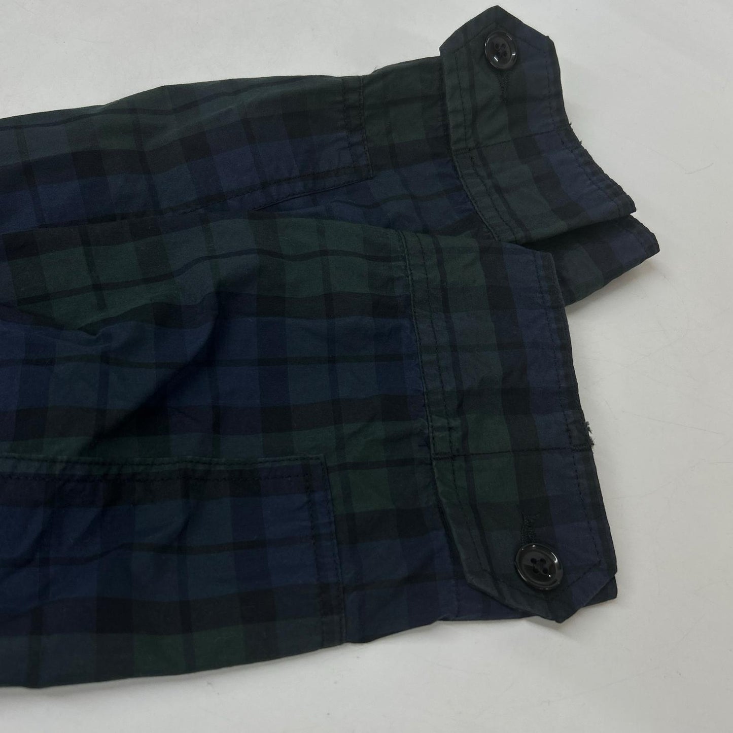Engineered Garments エンジニアードガーメンツ ネイビー×グリーン ブラックウォッチ柄 コットンナイロン BDUジャケット ジャケット