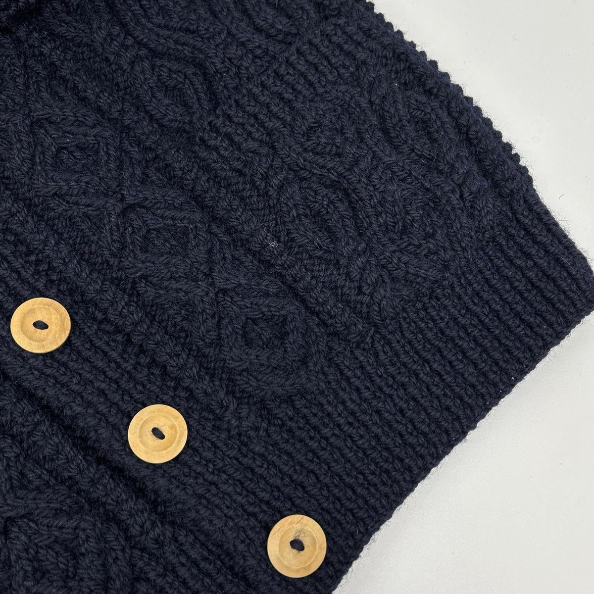 Inverallan インバーアラン Navy Made in Scotland Wool Lumber Cardigan Tops