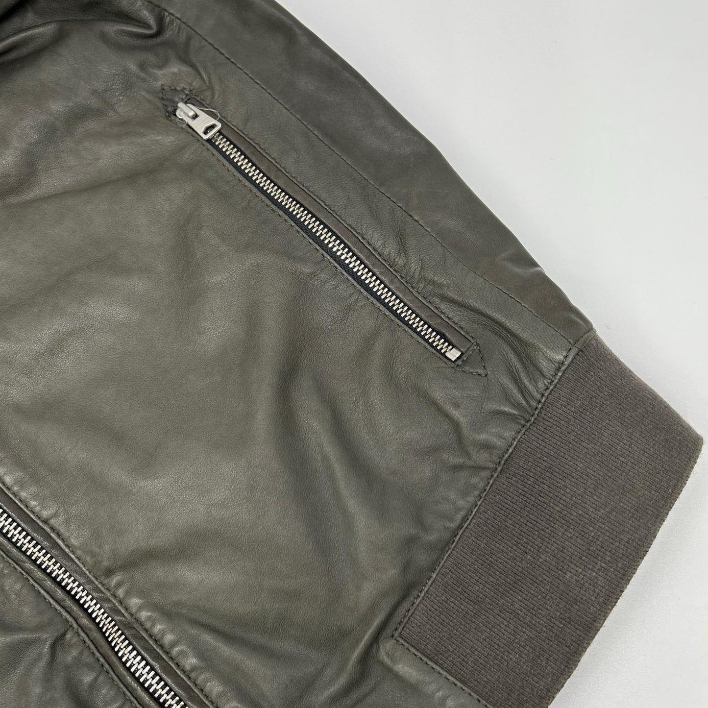 All Saints オールセインツ チャコール レザー MOWER BOMBER ボンバージャケット ジャケット