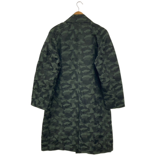 Gabriele Pasini Gabriele Pasini Khaki Camouflage Stand-Collar Nylon Coat Jacket