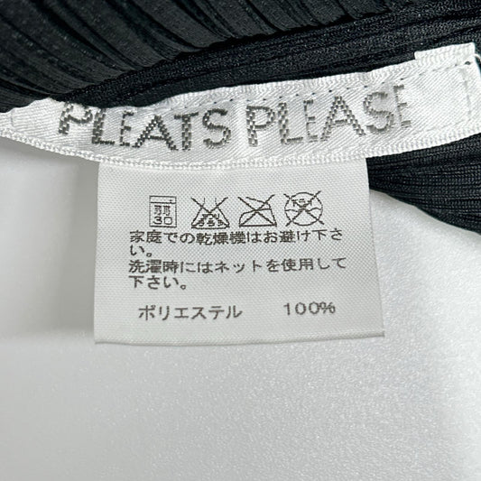 PLEATS PLEASE プリーツプリーズ PP81-JK143 ブラック 星柄7分袖カットソー トップス
