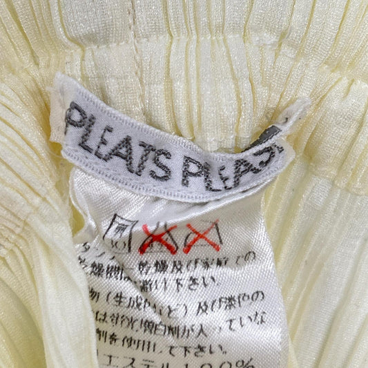 PLEATS PLEASE プリーツプリーズ PP04-JF643 ホワイト イージーパンツ ボトムス