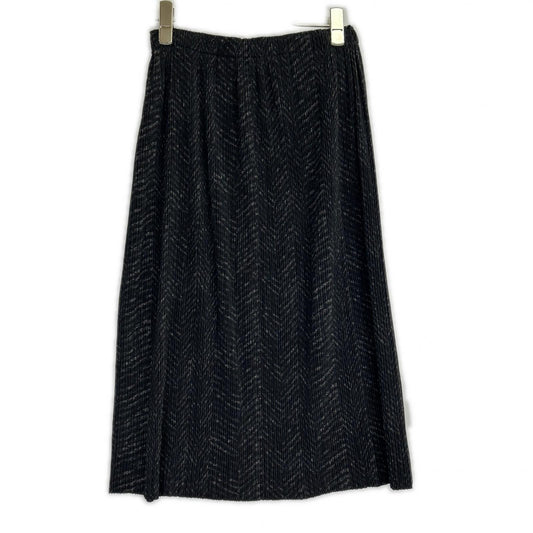 ISSEY MIYAKE イッセイミヤケ IM03FG714 ブラック ヘリンボーンミディアムスカート スカート