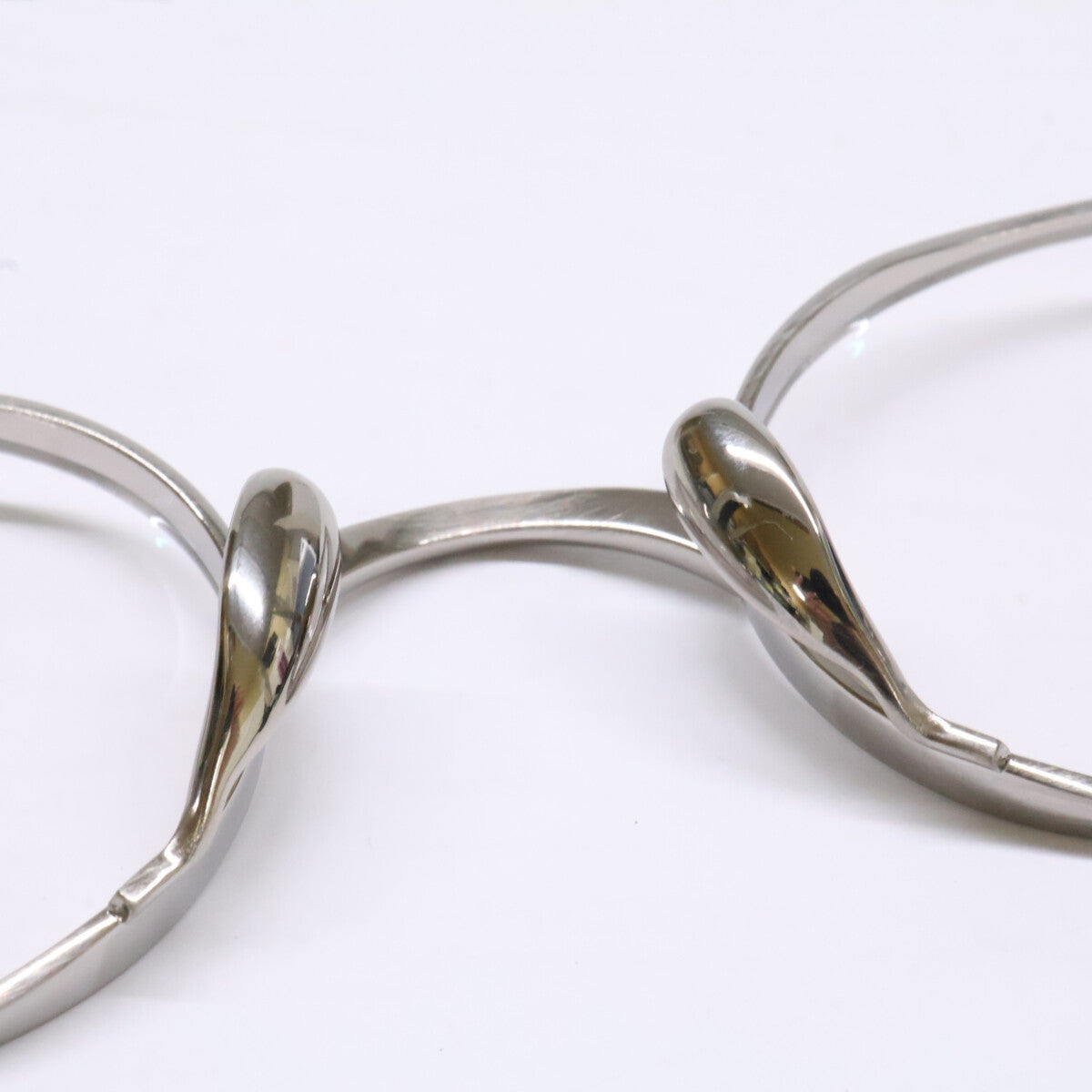 KameManNen カメマンネン 【美品】KMN9918 TSH TITANIUM デモレンズ オーバルシェイプ アイウェア 眼鏡