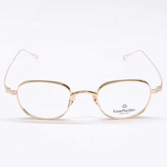 KameManNen KameManNen Excellent Condition KMN114 Titanium Wide Square-Shaped Glasses