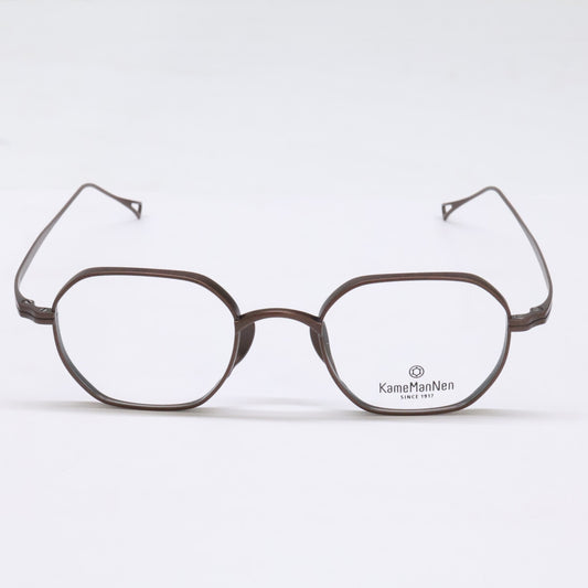 KameManNen KameManNen Excellent Condition KMN9917 Metal Wide Octagonal-Shaped Glasses
