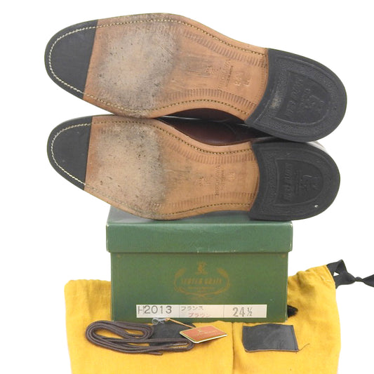 SCOTCH GRAIN スコッチグレイン 匠 外羽根 Uチップシューズ メンズ ブラウン 24 1/2 H-2013 シューズ