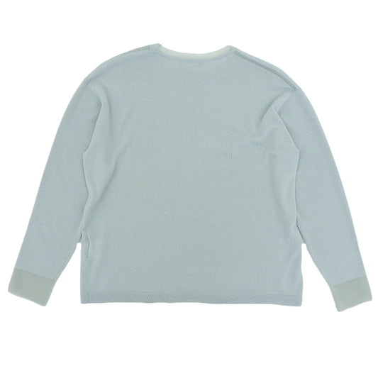 theory luxe セオリーリュクス 美品 ウール混 クルーネック ロングスリーブ ニットソー トップス ライトブルー S32 03-5301712 25AW トップス
