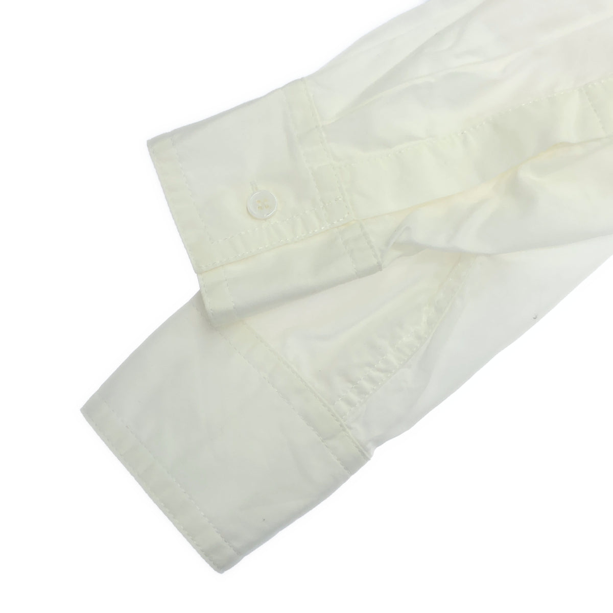 Yohji Yamamoto POUR HOMME ヨウジヤマモトプールオム HK-B02-001 ホワイト CHAIN STITCH BROAD BIG STANDARD SHIRT トップス