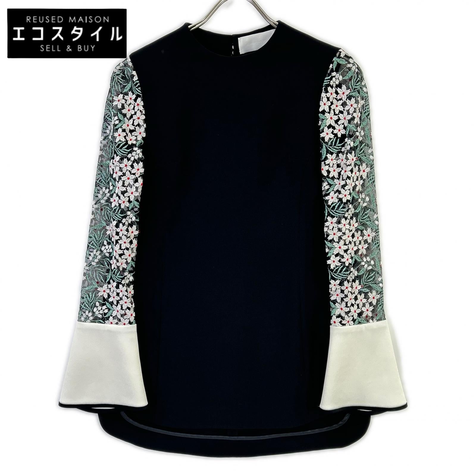 Mame Kurogouchi マメクロゴウチ MM23PS-SH736 ブラック×ホワイト