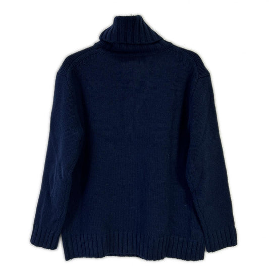 POLObyRalphLauren ポロラルフローレン ネイビー フリンジトリム フラッグセーター トップス