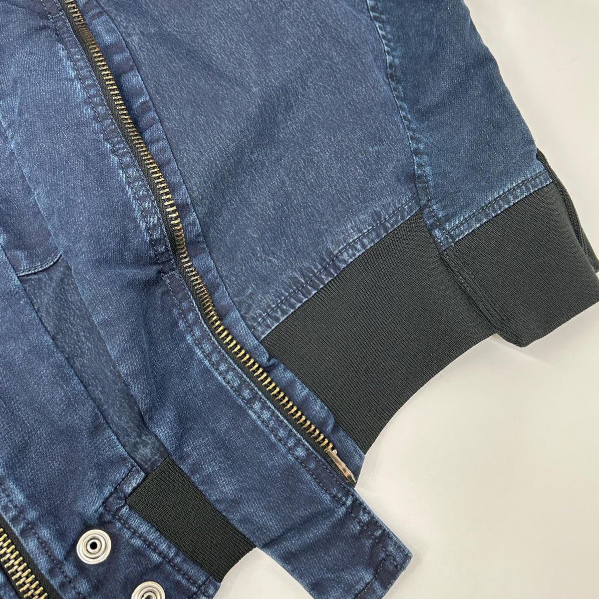 DIESEL A02521 Indigo D-FRANKIE-SP Zip-Up Military Jacket