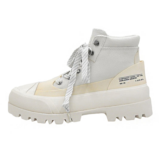 DIESEL ディーゼル 新品同様 D-HIKO BT X ローカットブーツ シューズ メンズ アイボリー 25.5cm Y02964 シューズ