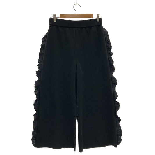 ADORE アドーア 531-4173525 24年製 ブラック ラッフルニットパンツ ボトムス