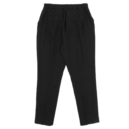 ADORE アドーア 美品 ライトジョーゼットテーパードパンツ ボトムス レディース 黒 ブラック 38 531-0130588 ボトムス