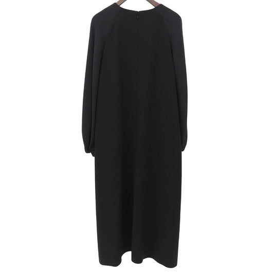 ADORE アドーア 美品 トリアセWクロスワンピース レディース ブラック 38 531-9240604 ワンピース