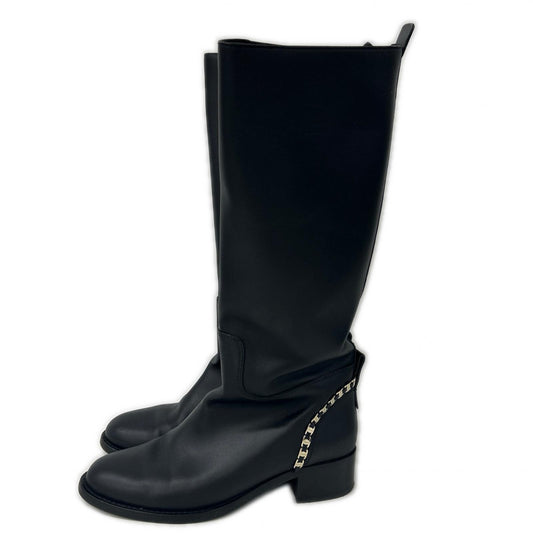 SalvatoreFerragamo サルバトーレフェラガモ Tawnie ヴァラヒールデザイン ロングブーツ シューズ