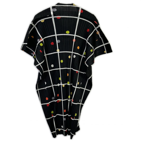 PLEATS PLEASE プリーツプリーズ 26SS PP61JT683 CROSSING DOTS ブラック ポリエステル ラウンドネック プリーツチュニック トップス