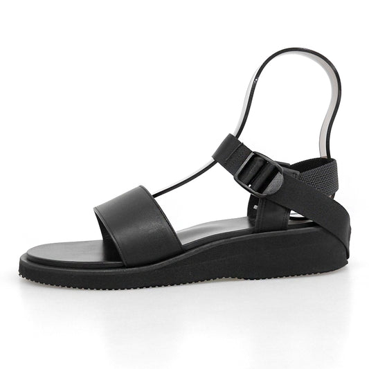 FOOTWORKS フットワークス 美品 Sandals Smooth Leather レザー サンダル シューズ メンズ ブラック 26.5cm シューズ