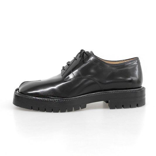 Maison margiela メゾンマルジェラ 美品 TABI COUNTY LACE-UP タビ レースアップ シューズ メンズ ブラック 41 S57WQ0188 シューズ