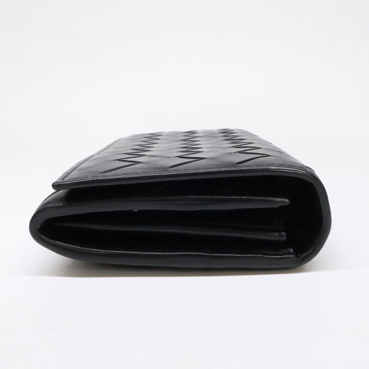 BOTTEGA VENETA ボッテガヴェネタ 666935 イントレチャート フラップ ロングウォレット 長財布(小銭入れあり)