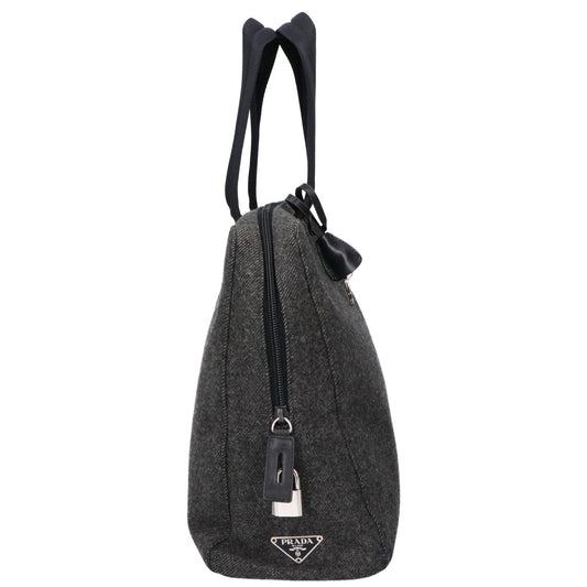 PRADA プラダ B8516 FELTRO+VITELL トライアングルプレート フェルト ハンドバッグ