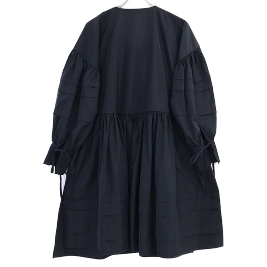 Cecilie Bahnsen Cecilie Bahnsen EDI-0009 black AMALIE DRESS tiered wrap dress dress