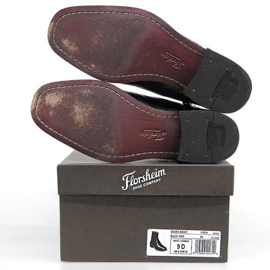 FLORSHEIM フローシャイム ESSEX BOOTS アンクルブーツ シューズ メンズ ブラック 9 D 17074 シューズ