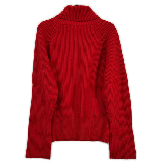 SINME シンメ 23AW レッド ミドルゲージタートルニット トップス