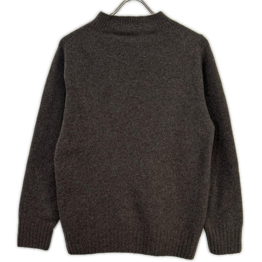 MargaretHowell マーガレットハウエル 579-2260001 ブラウン カシミヤ混 クルーネックニット トップス