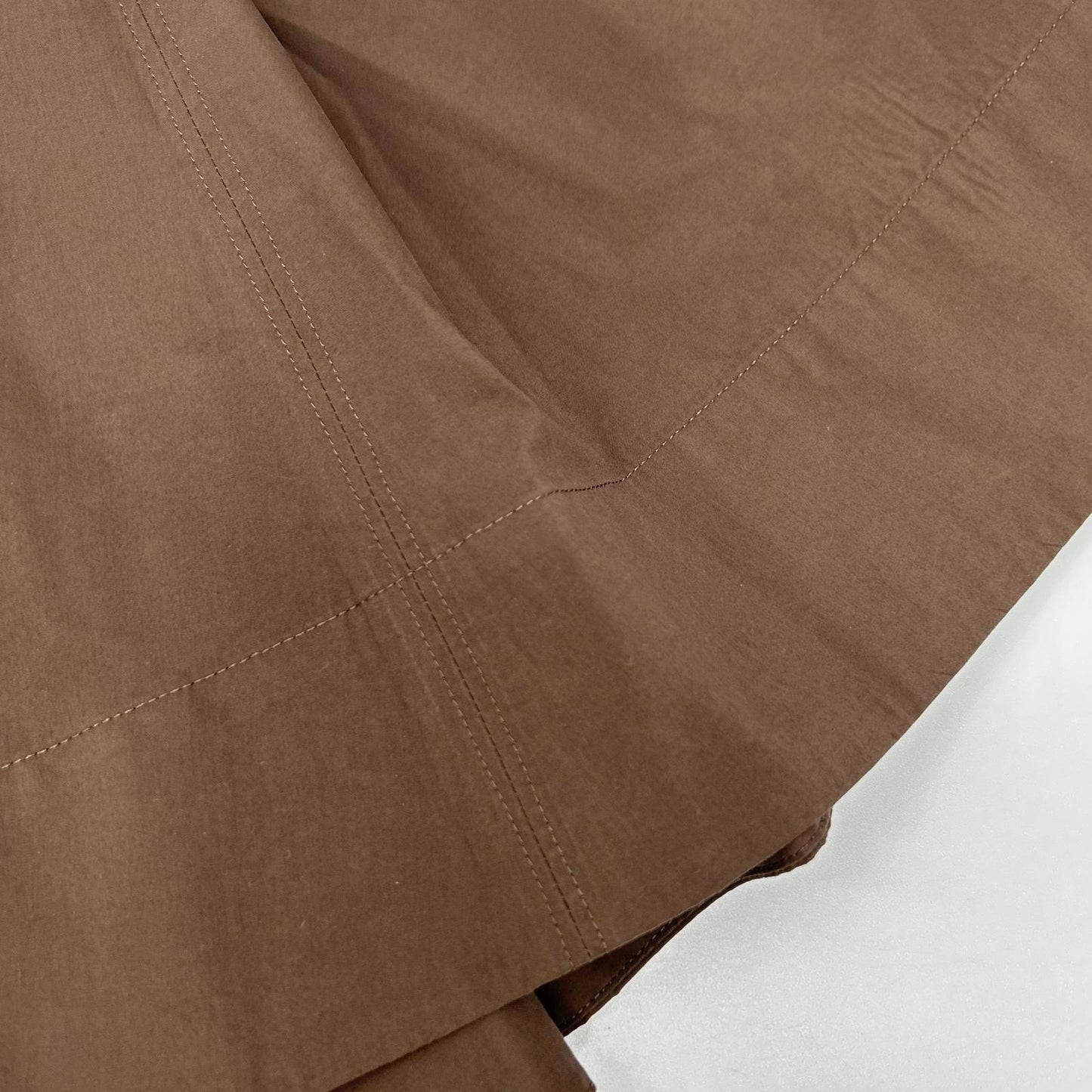 theory luxe セオリーリュクス 24AW ブラウン TECH POPLIN ERESSA 半袖ワンピース ワンピース