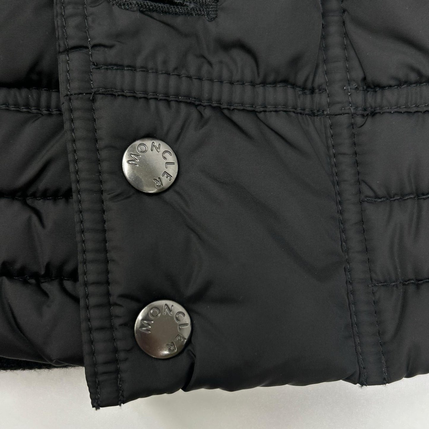 MONCLER モンクレール 10年製 ブラック RIBERA/リベラ ファー付きフーデットダウンジャケット ジャケット