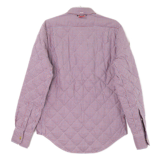 MONCLER モンクレール GAMME BLEU ガムブルー CAMICIA チェック 金ボタン ダウン入り 長袖シャツ トップス