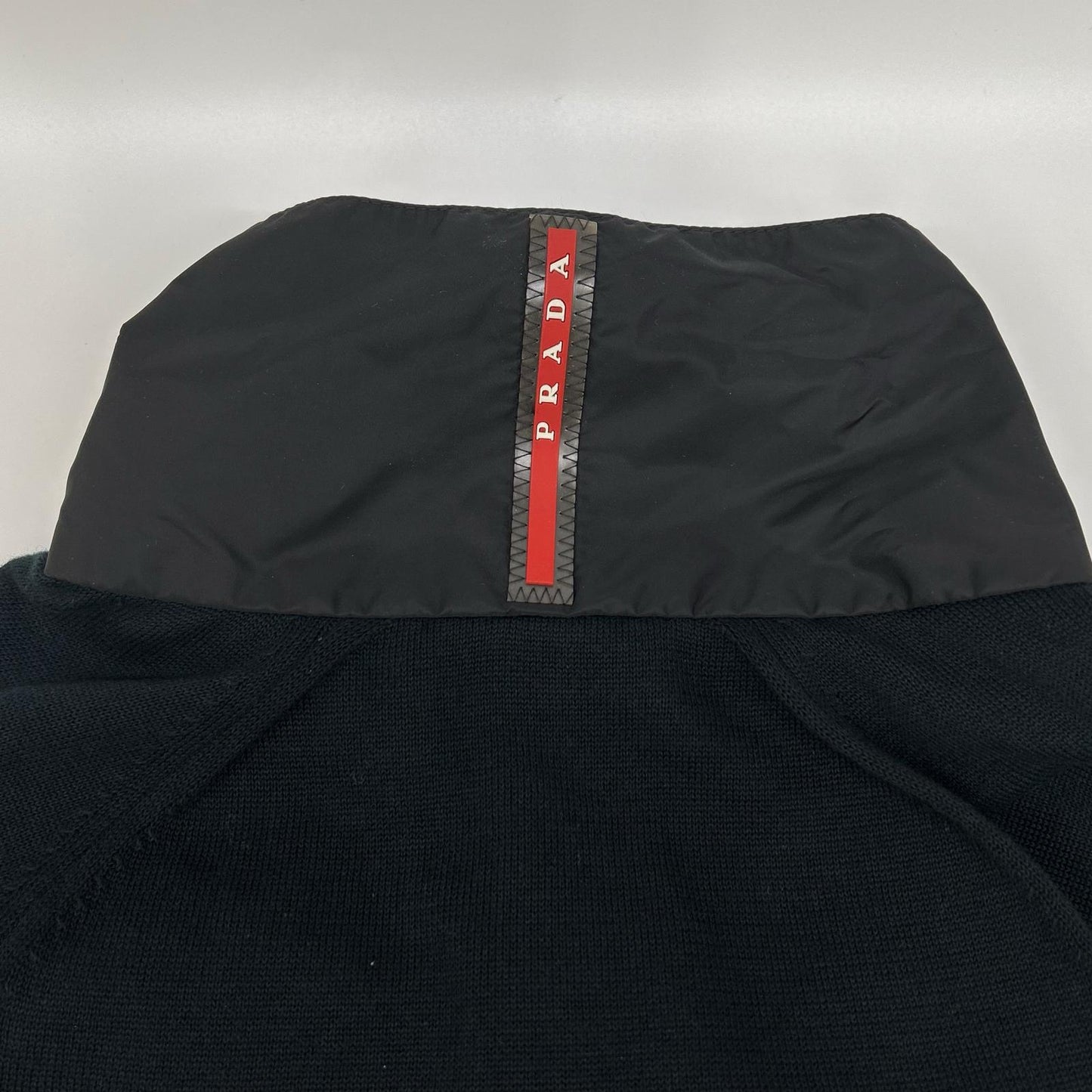 PRADA SPORT プラダスポーツ SMC405 11年製 ブラック ナイロン×コットン ニット切替トラックジャケット ジャケット