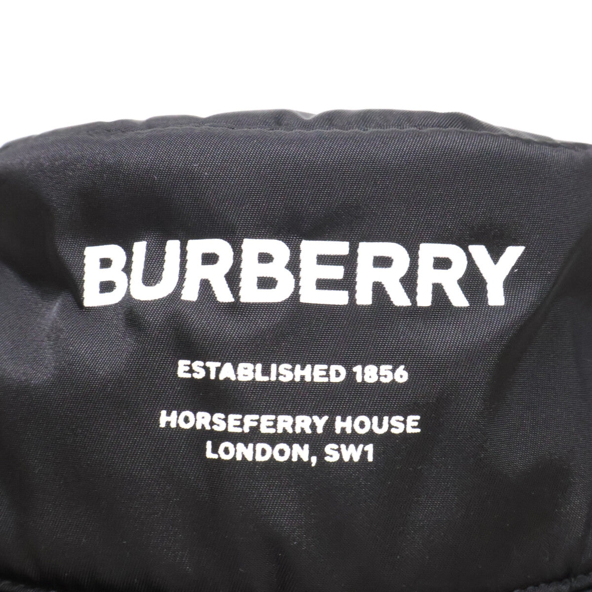 BURBERRY Burberry 【Like new】8044081/71E PADDED NYLON BUCKET HAT logo-print nylon bucket hat