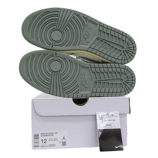 NIKE ナイキ 新品同様 JADE SMOKE グリーン AIR JORDAN 1 MID シューズ メンズ セイル/ジェイドスモーク 29cm BQ6472-130 シューズ