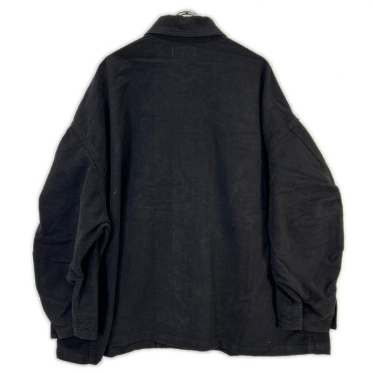 FOLL フォル 2024 24-011-684-0006-3-0 Black Cocoon Moleskin Utility Jacket Jacket