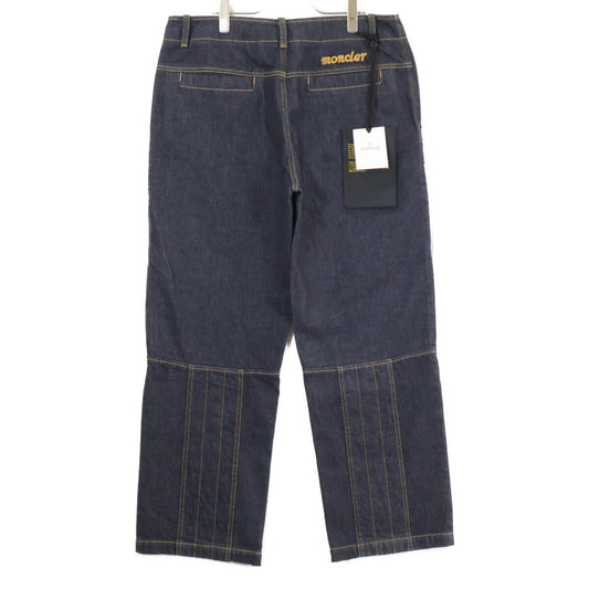 MONCLER モンクレール GENIUS 3 ジーニアス3 x MERCEDES-BENZ BY NIGO【新品同様/24年製】K14012A00002 PANTALONE ロゴ刺繍 ジップフライ デニムパンツ ボトムス