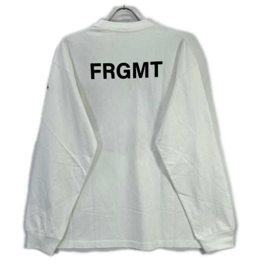 MONCLER モンクレール 【GENIUS】×FRAGMENT HIROSHI FUJIWARA 25SS LS T-SHIRT ホワイト コットン キャットロゴ ロングスリーブカットソー トップス
