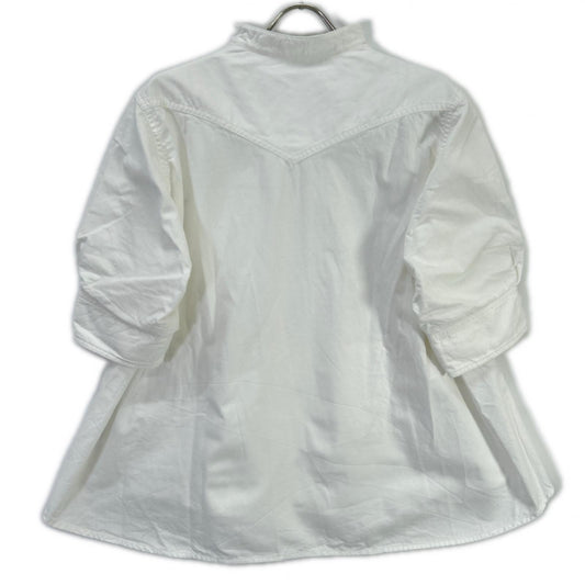 sacai サカイ 25SS 25-07722 ホワイト レイヤード Popeline Knit Pullover/ポプリンニットプルオーバー トップス