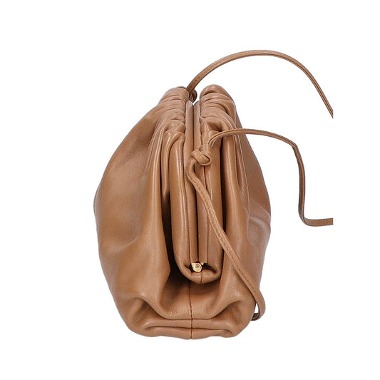BOTTEGA VENETA ボッテガヴェネタ 585852 ミニ ザ ポーチ カーフスキン エンボスロゴ ショルダーバッグ