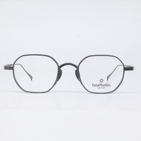 KameManNen 【Like New】KMN9917 Titanium Wide-Octagon-Shaped Eyewear