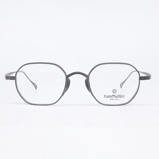 KameManNen 【Like New】KMN9917 Titanium Wide-Octagon-Shaped Eyewear