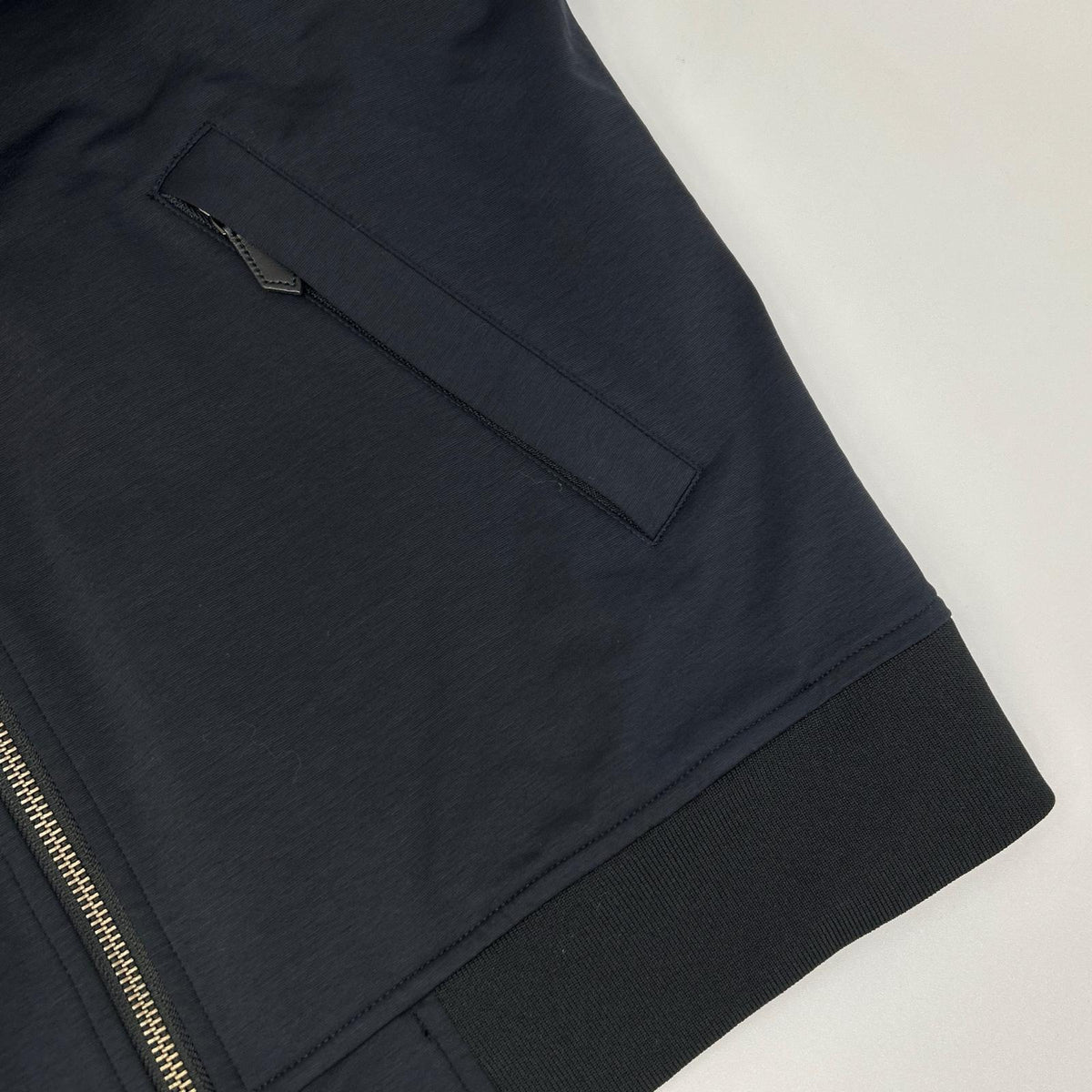 MAUVE モーヴ BZ-005PR ミリタリーグレー Duplex Cotton Jersey トラベル MA-1 ジャケット