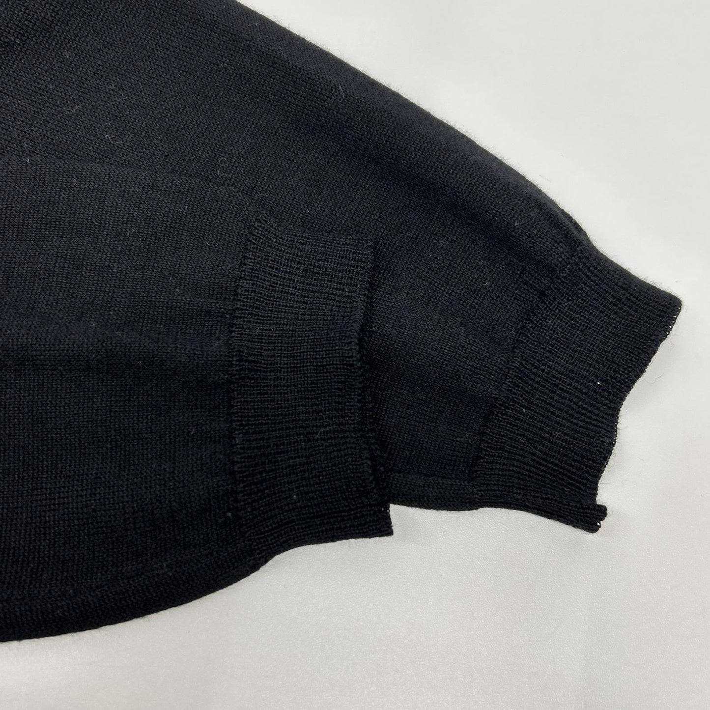 PRADA プラダ P25D83 ブラック ウールシルクニット リボン ロングスリーブカーディガン トップス
