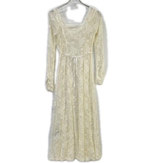 FRAY I.D Fray I.D FWFO261081 26SS white square-neck stretch lace dress dress